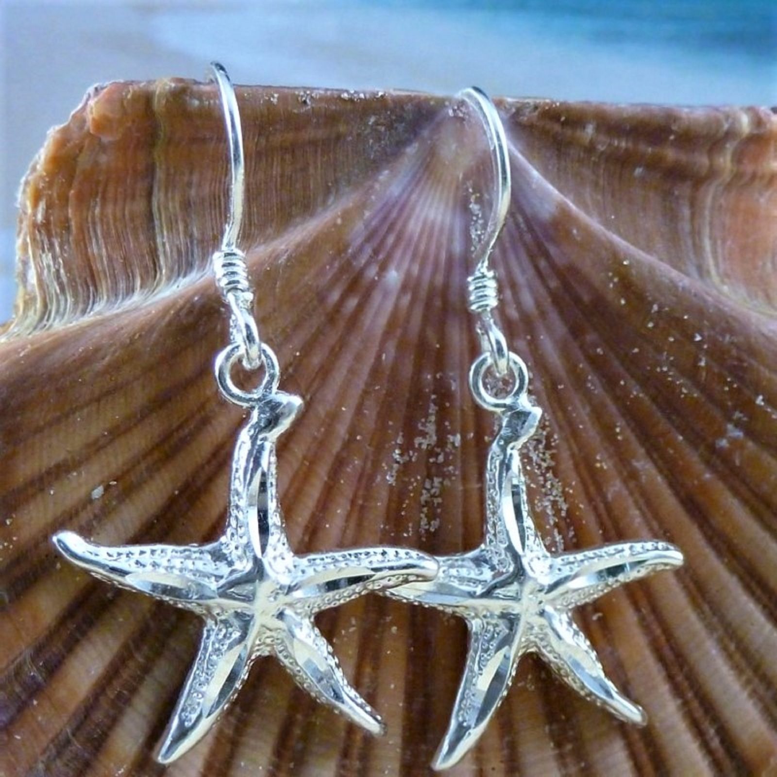 starfish drop earrings