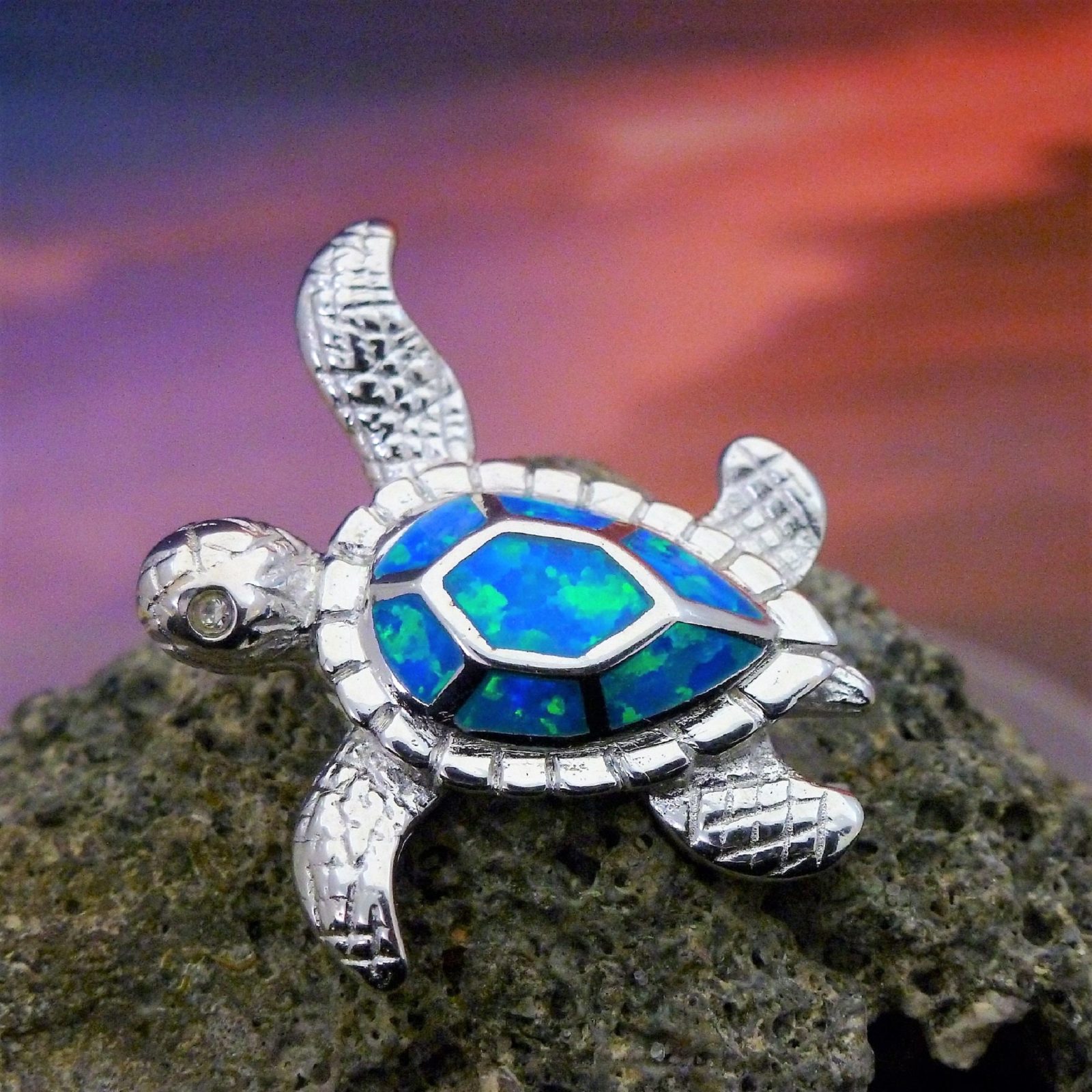 Sea Turtles in Sterling and popular colorful Lamp Work glass earrings